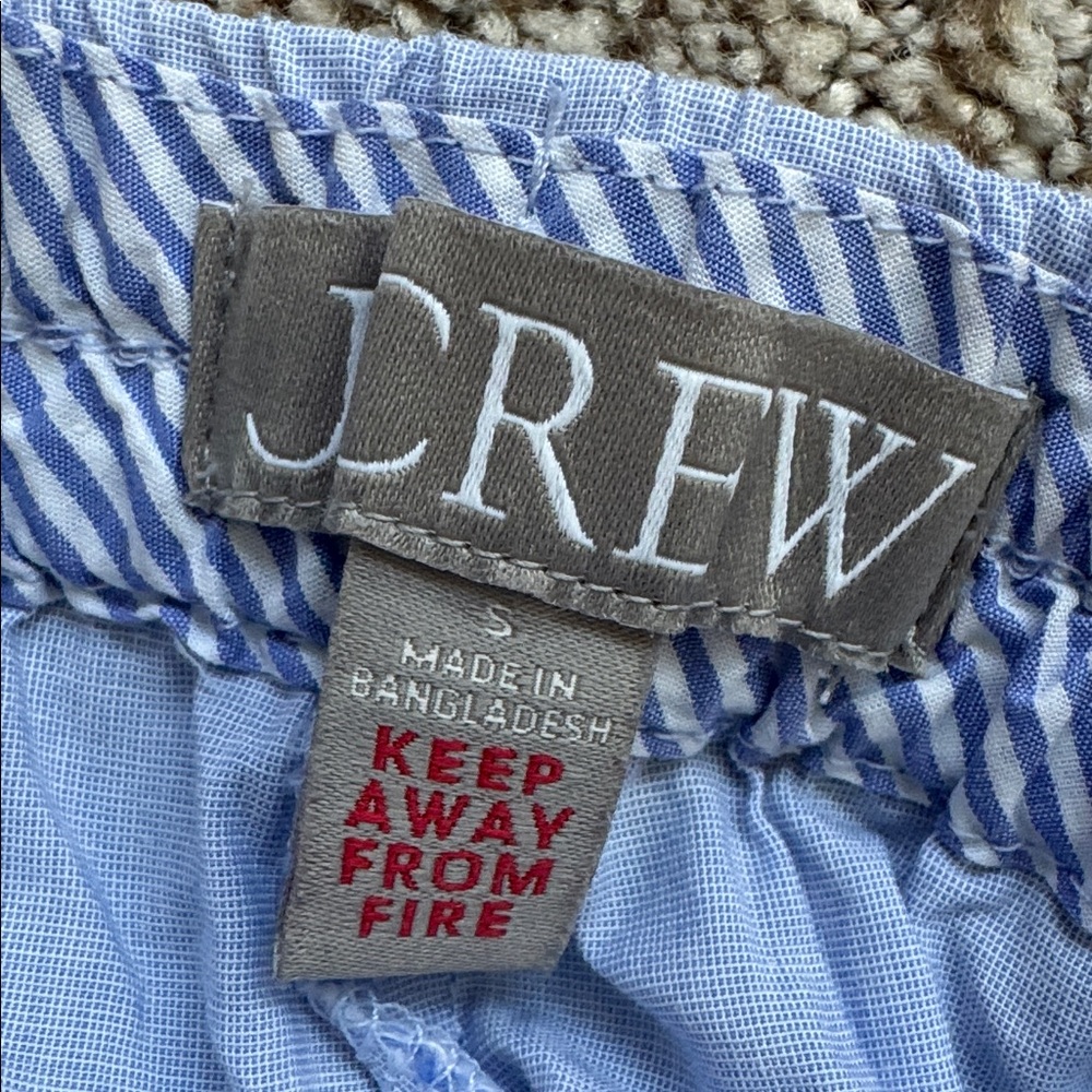 J Crew Classic Pajama pant in end on end cotton sleep pants Size S Cool Lilac - Picture 2 of 4